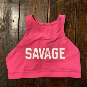 Savage Barbell High Neck Bra